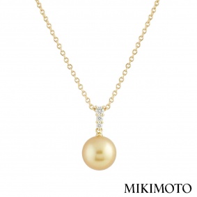 Mikimoto Diamond and Pearl Morning Dew Pendant 0.24ct E+/VS1 Mikimoto Diamond and Pearl Morning Dew Pendant 0.24ct E+/VS1